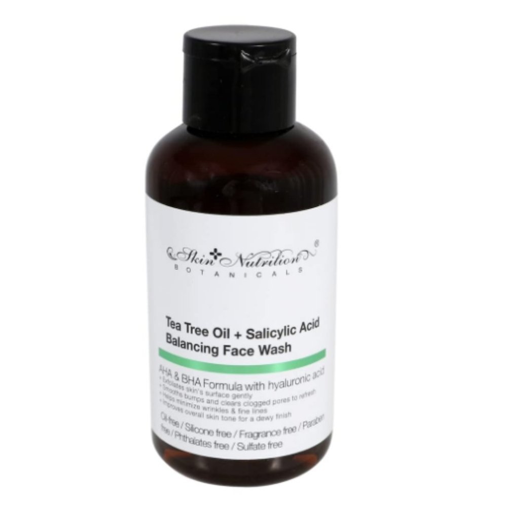 Skin Nutrition Botanicals Tea Tree Oil & Salicylic Acid Balancing Face Wash, 4oz